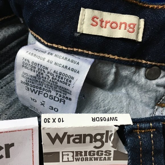 NEW Wrangler Riggs Women's Dark 5 Pocket Bootcut Work Jeans Size 10x30 - Picture 10 of 12